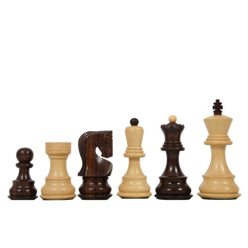 BRASS METAL MODERN ART DECO STAUNTON Chess Set 17" Black & White Storage Board 