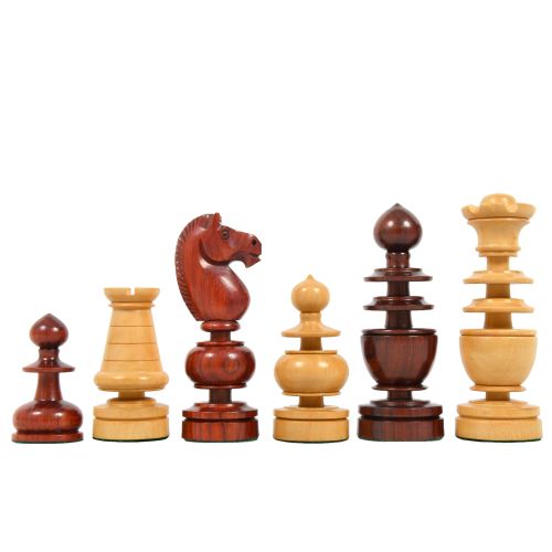 The Arabian Knight Series Artisan Staunton Chess Pieces in Bud Rose ...