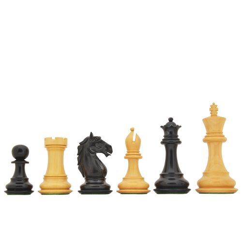 3.75" King The Collector Luxury Chess Set Pieces Only Genuine Ebony 