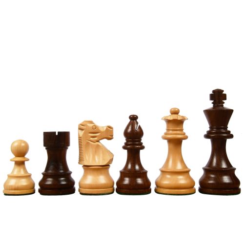 Classic Staunton Weighted  Sheesham Wood Tournament Chess Pieces 3.75" King 
