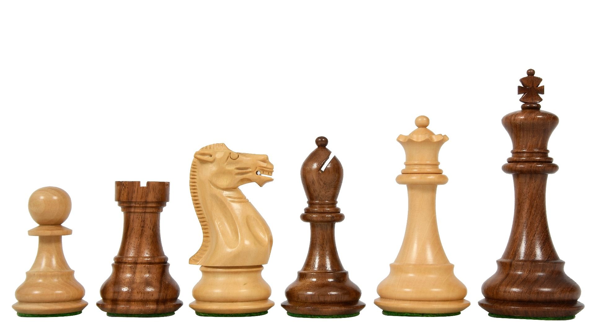Staunton Single Weight Chess Pieces Set of 34 Khaki Gold & Neon Green 