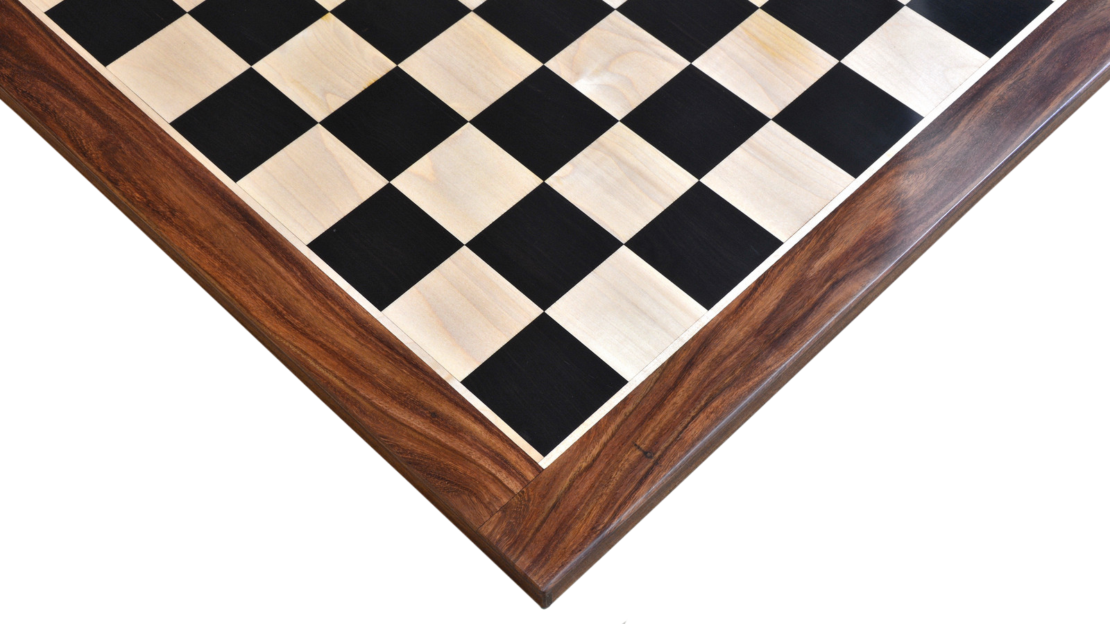 CHESS SET SQUARE SOLID SHEESHAM WOOD WITH DRAWER GAME BOARD PIECES INCLUDED 14" 