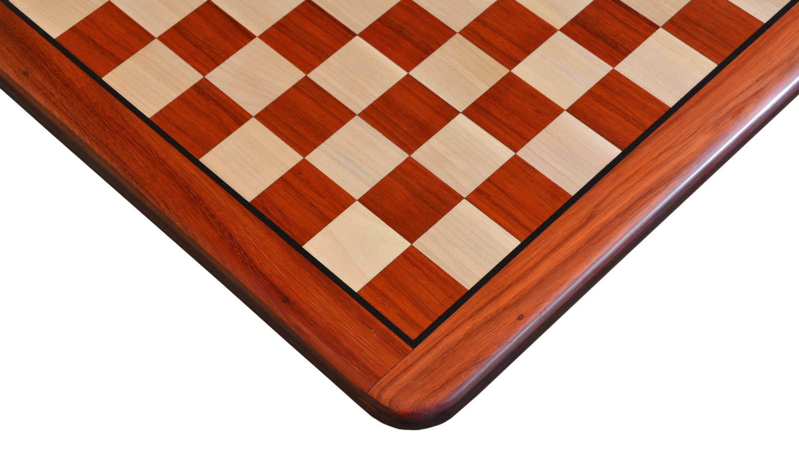 24" Wooden Chess Board Bud Rosewood Square Size 2.5" Inlaid Notation 