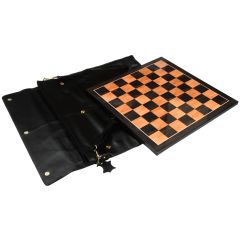 21" Ebony & Maple Wood Luxury Chess board with Carved Border 57 mm Square 